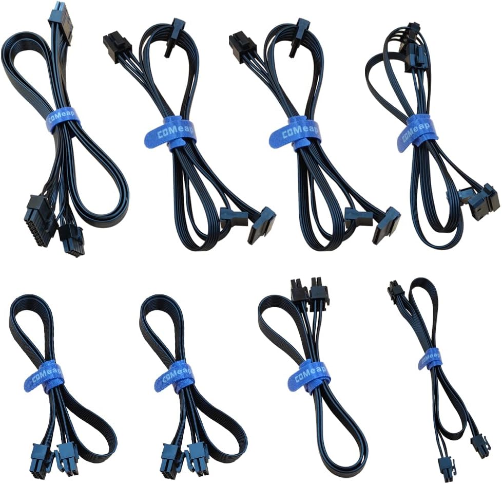White Modular PSU Cable Kit for Corsair RMX RMI SF Series T512