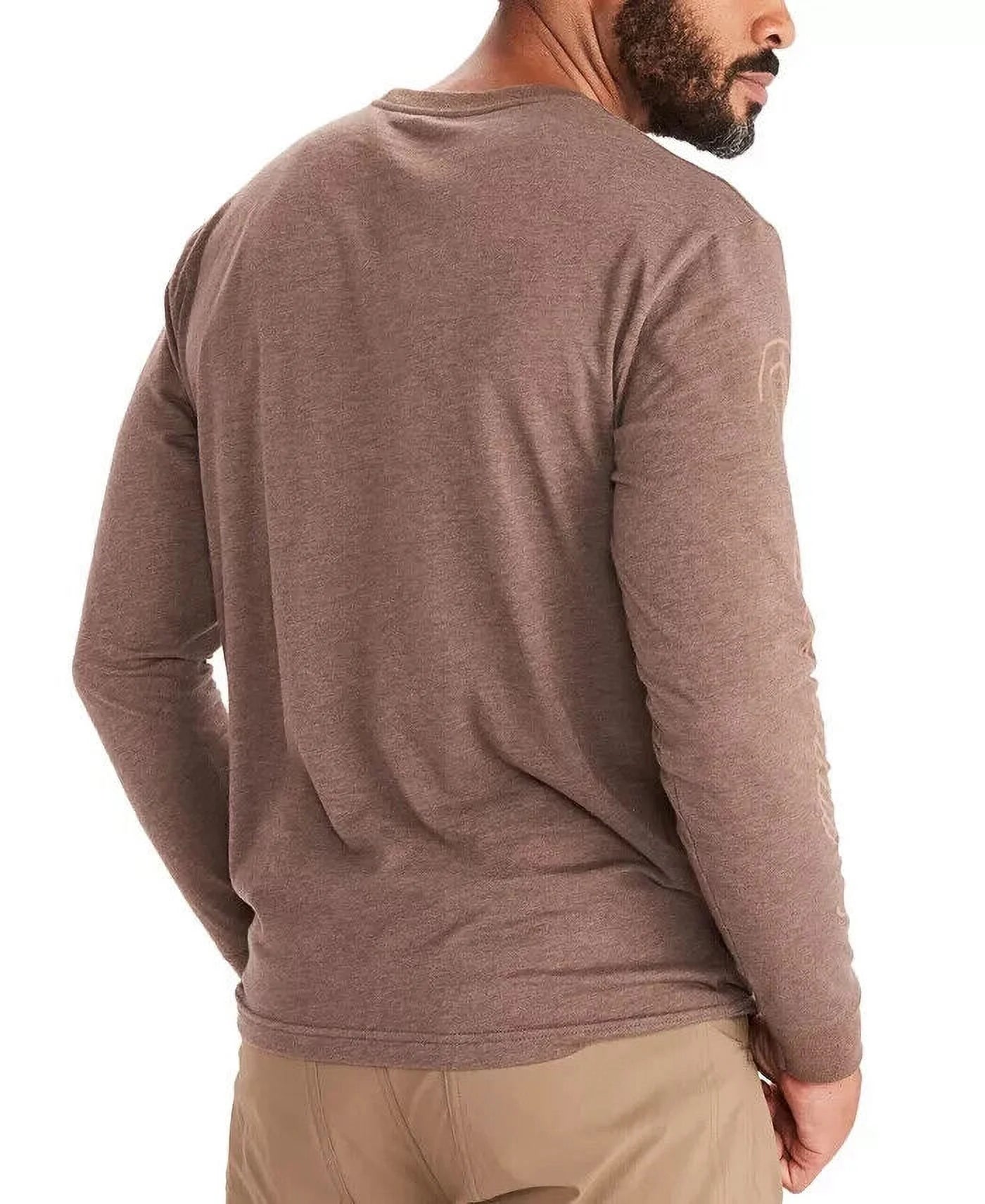 Brown Heather Long-Sleeve T-Shirt B9883