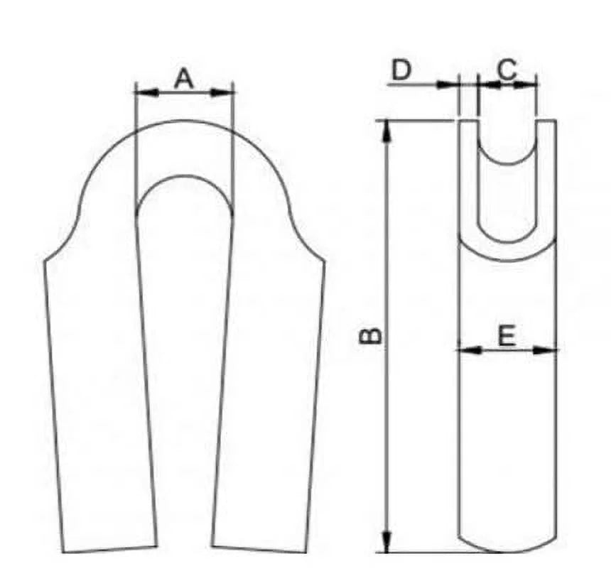 12mm 316 Stainless Steel Wire Rope Thimble, 50-Pack F5031