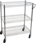 Chrome 3-Tier Heavy Duty Utility Cart X8191