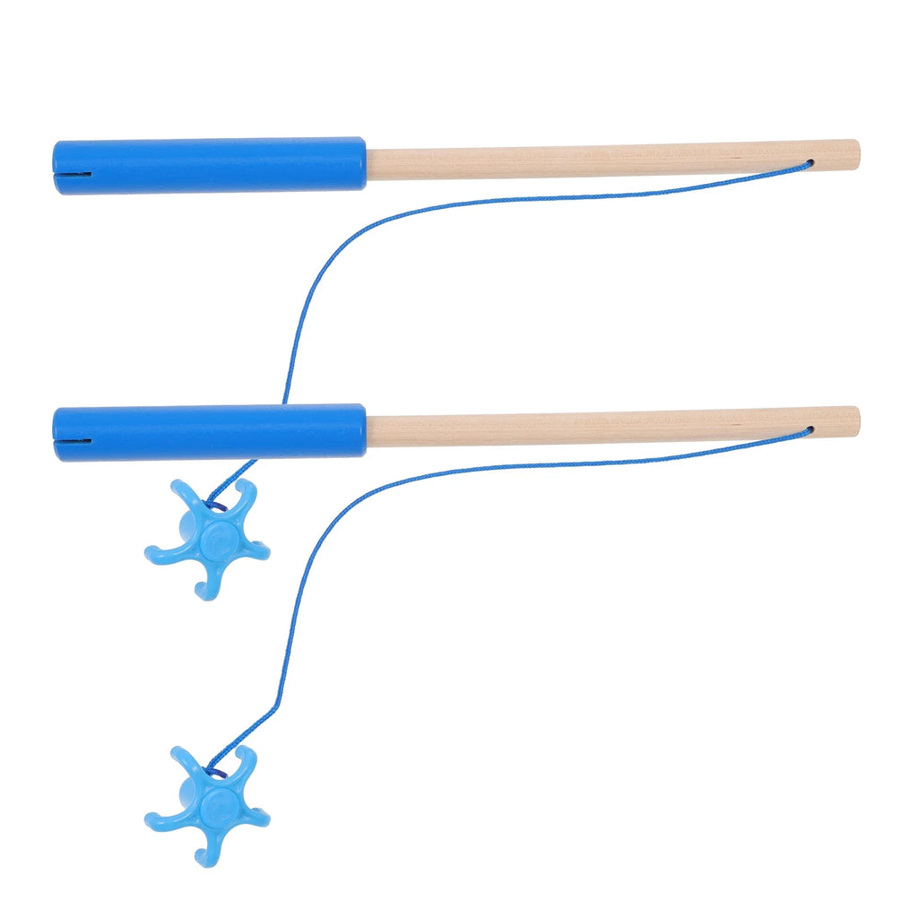 Magnetic Fishing Rod Wooden Game Educational Toy P80812