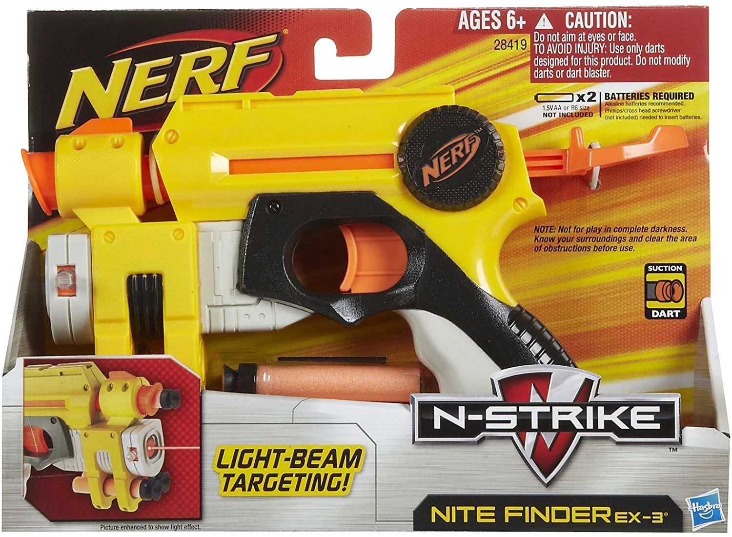Nerf N Strike Nite Finder EX3 with Tactical Rail T882216