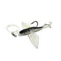 8" Flying Fish Lure Rigged with Stinger Hook (Black) A6914