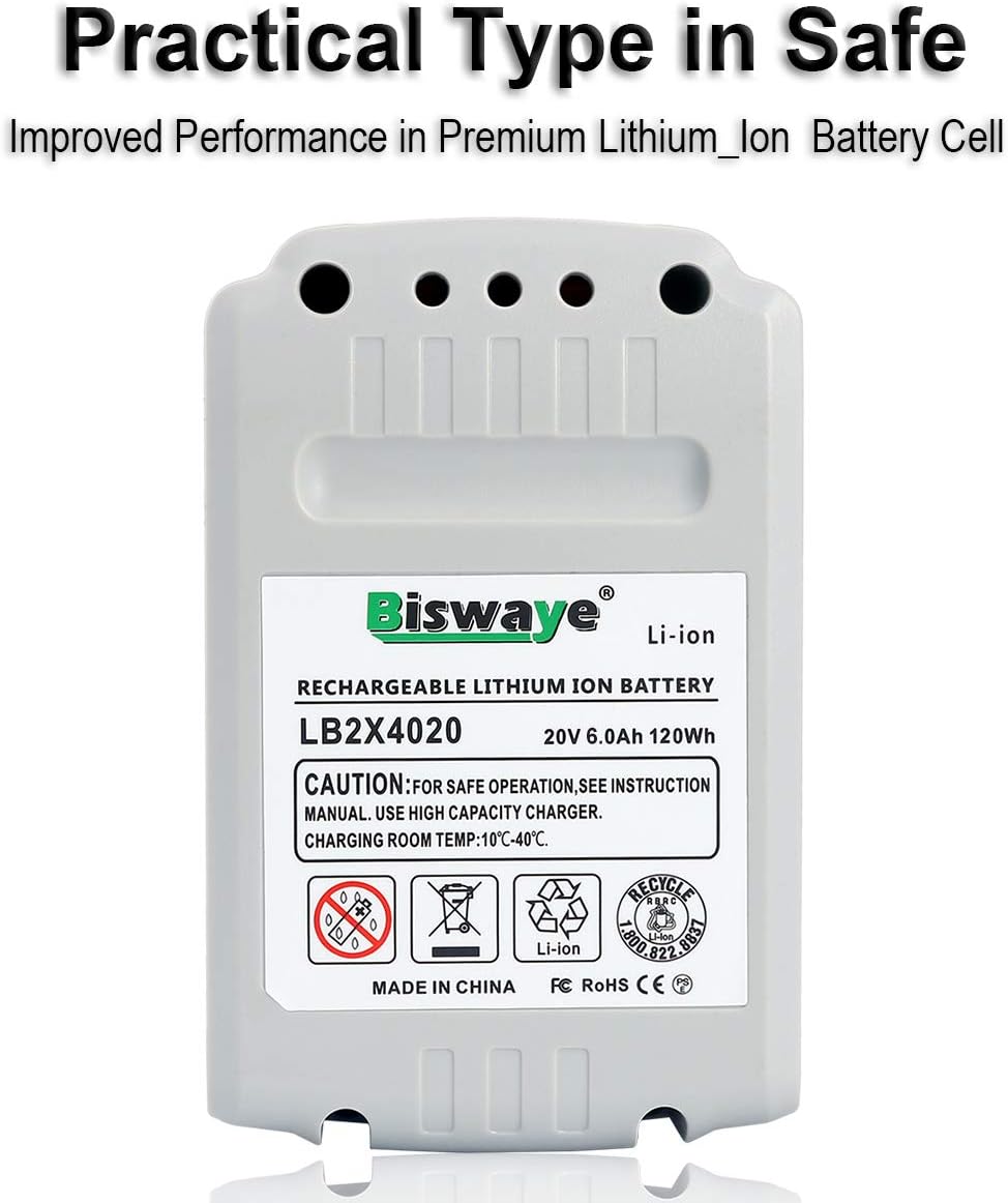 2Pack 20V MAX 6.0Ah Lithium Battery W7254