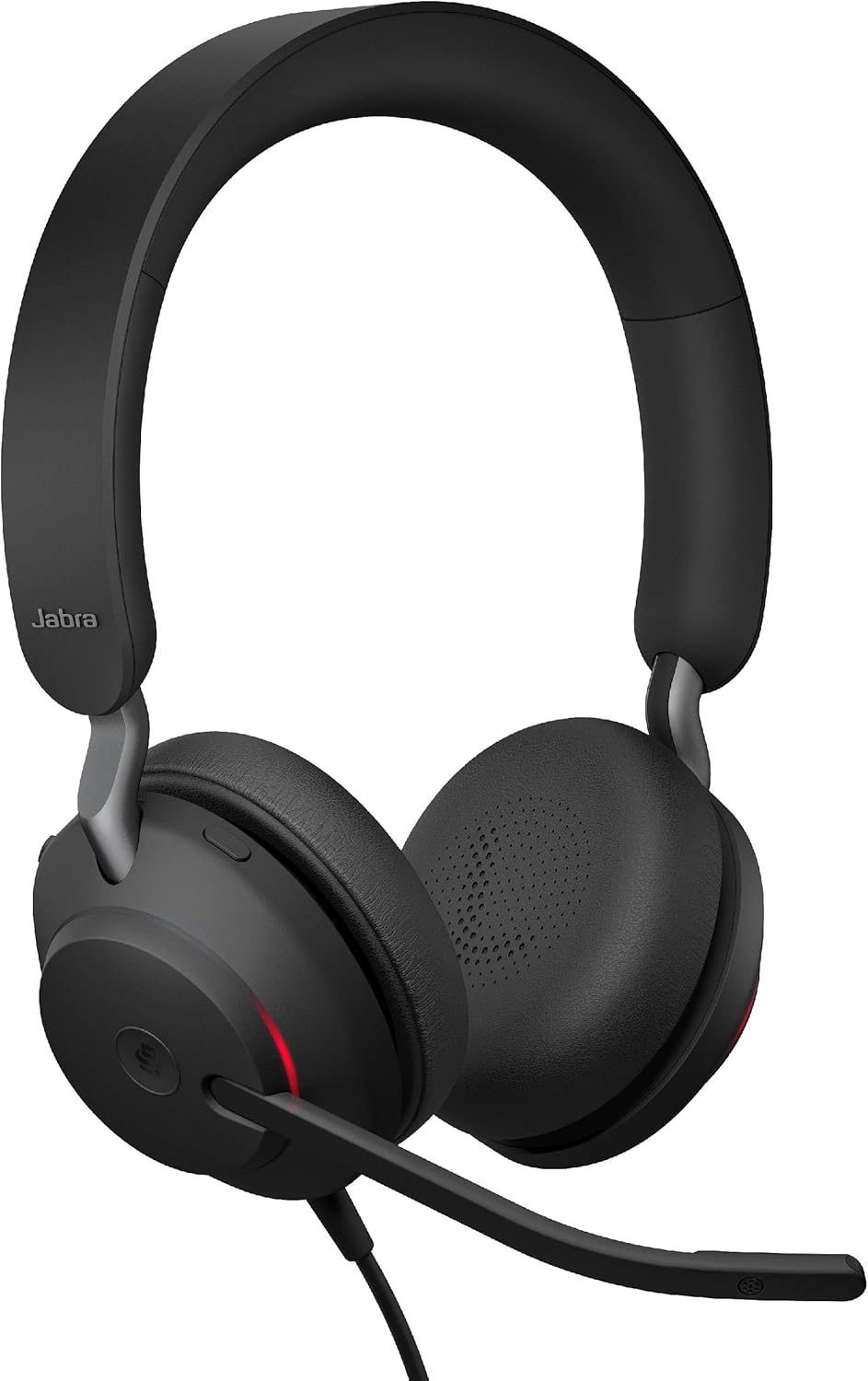 Jabra Evolve2 40 UC Wired Headphones, USB-C, Stereo, Black D456708