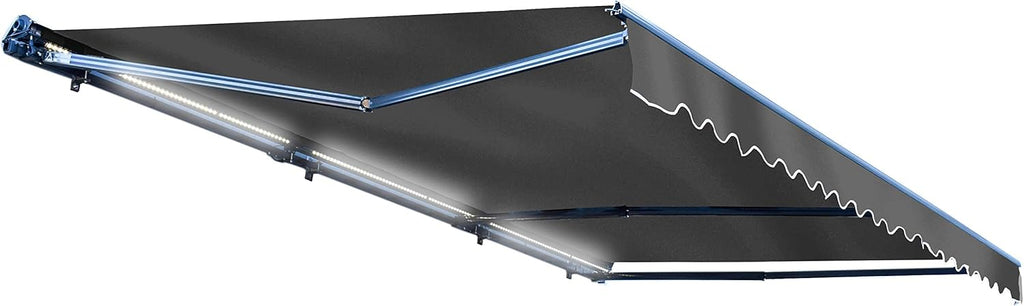 Green Motorized Retractable Patio Awning 16 x 10 Feet B61785