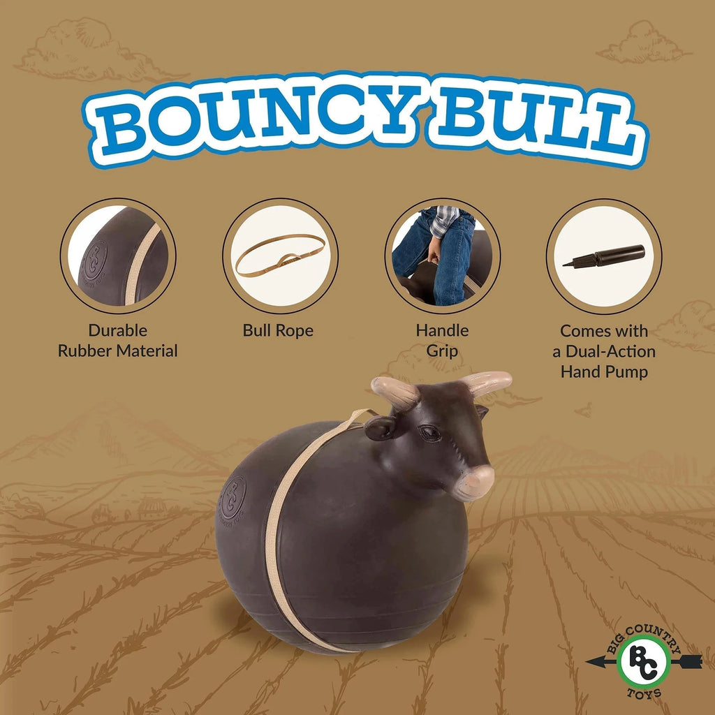 Inflatable Bouncy Bull Rodeo Ride-on Toy E595192