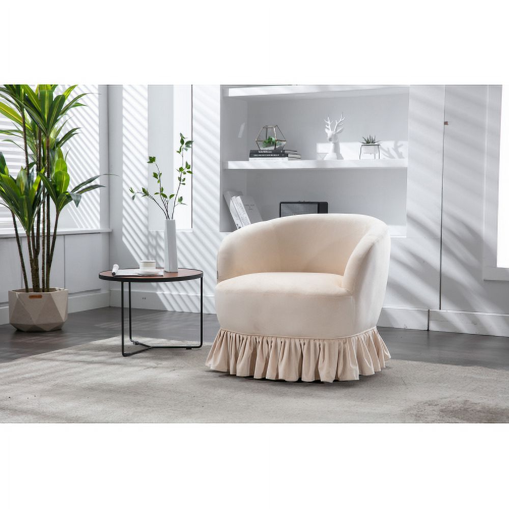 Swivel Velvet Upholstered Accent Armchair K58114