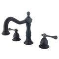 Oil Rubbed Bronze Widespread Lavatory Faucet with Brass Pop-Up N89752