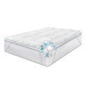 Queen Memory Foam and Fiber Mattress Topper N209849