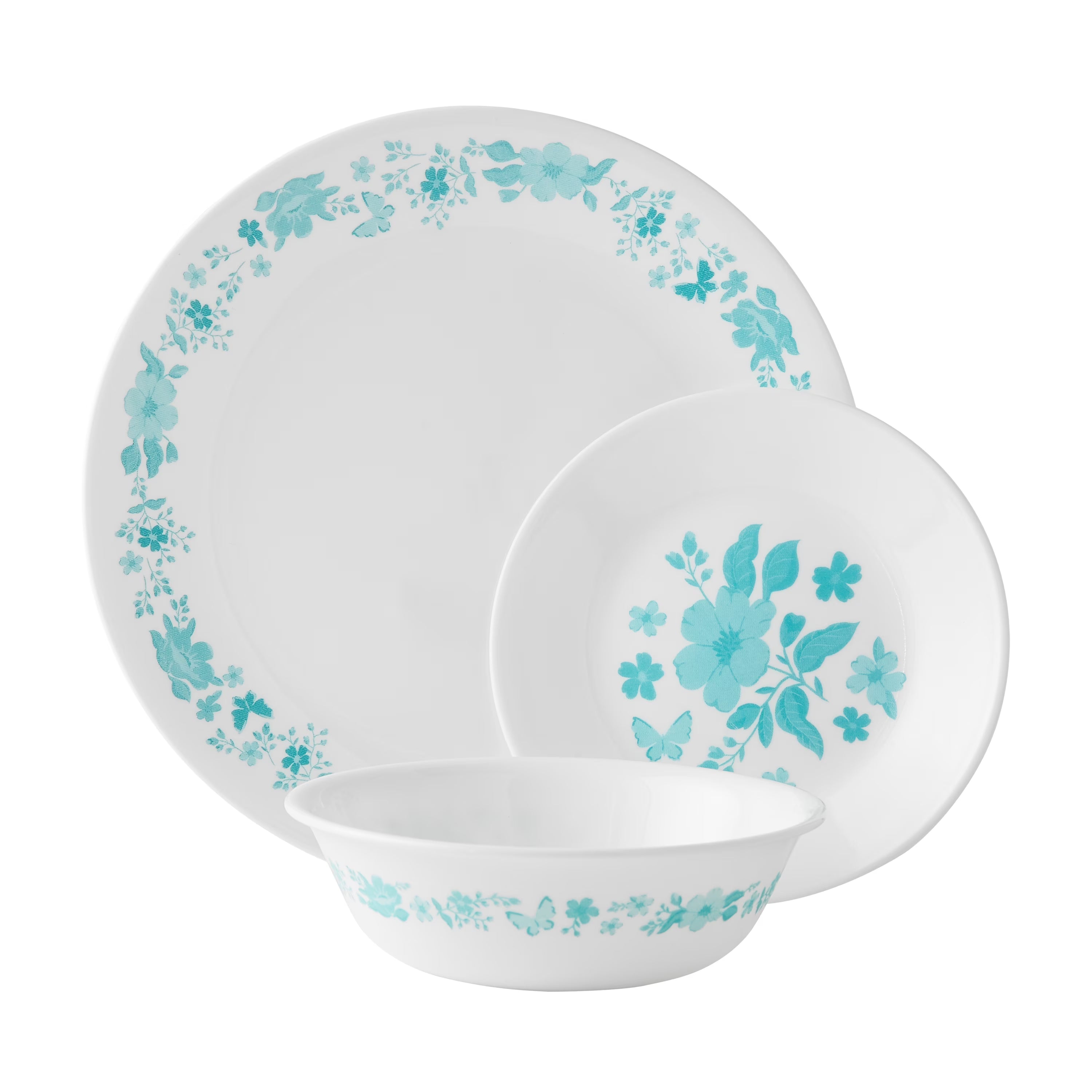 12-Piece Teal Dinnerware Set K94194