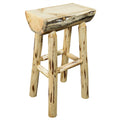 Counter Height Half Log Barstool D23202
