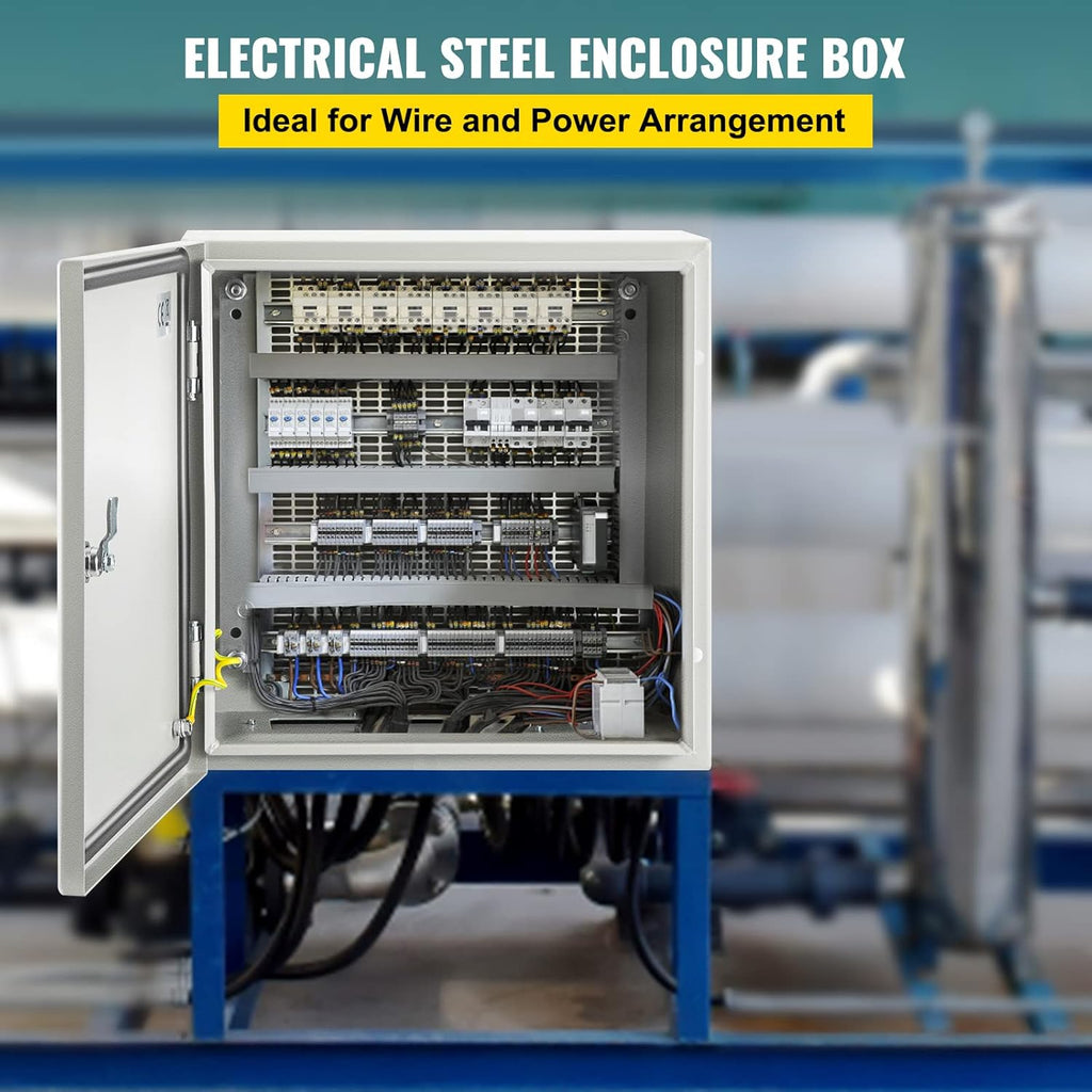 16 x 16 x 8'' NEMA 4X Steel Electrical Box with Mounting Plate T915097
