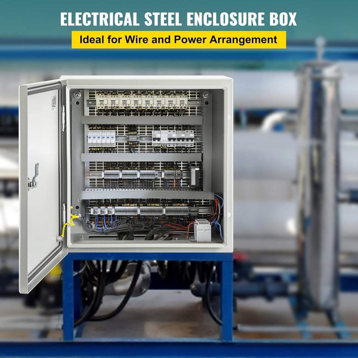 16 x 16 x 8'' NEMA 4X Steel Electrical Box with Mounting Plate T915097