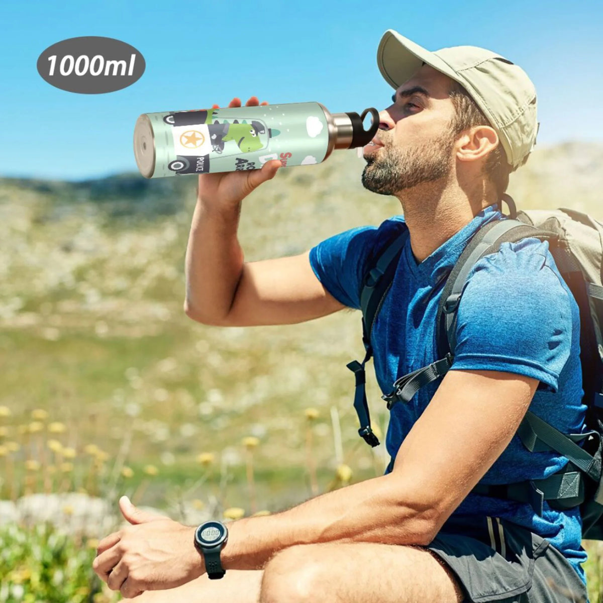 Stainless Steel Water Bottle with Straw Lid Vacuum Insulated 20 OZ I636503