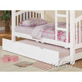 Twin Trundle Bed in White S606084