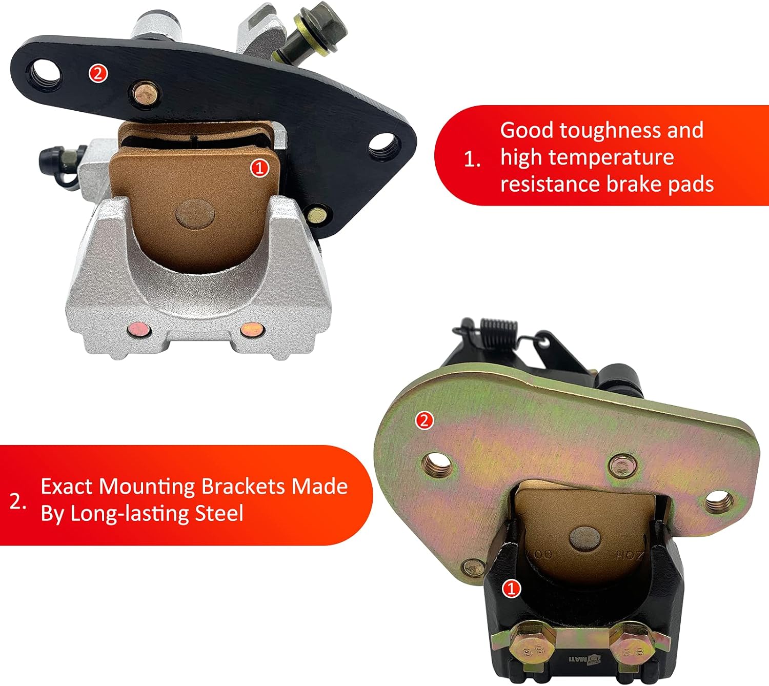 Brake Calipers for Honda TRX400 EX Sportrax 2005-2008 TRX400 X 2009-2014 S821