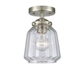 Brushed Satin Nickel Semi-Flush Mount Light Q3186