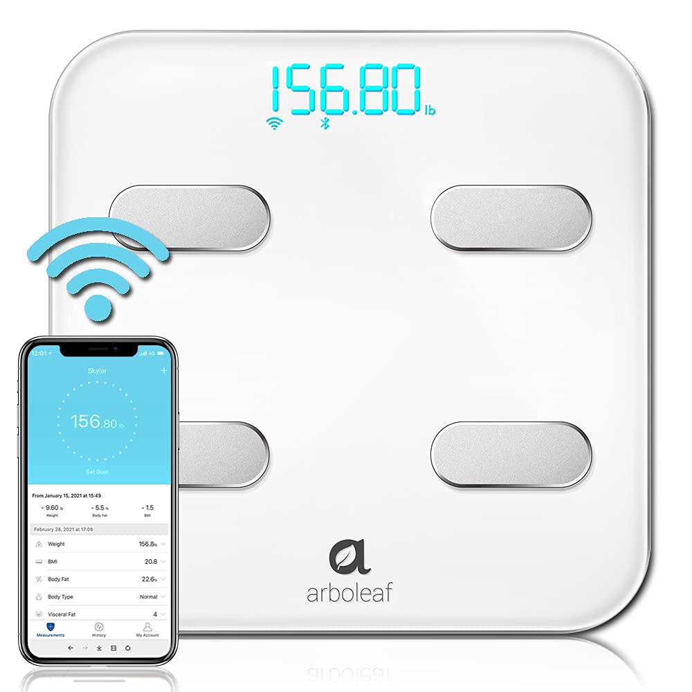 Smart Scale with Wi-Fi Bluetooth, 14 Body Metrics T6656