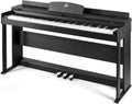 Black 88 Key Weighted Hammer Action Digital Piano with Dual Stereo Speakers, 3 Pedals, Furniture Stand L30735