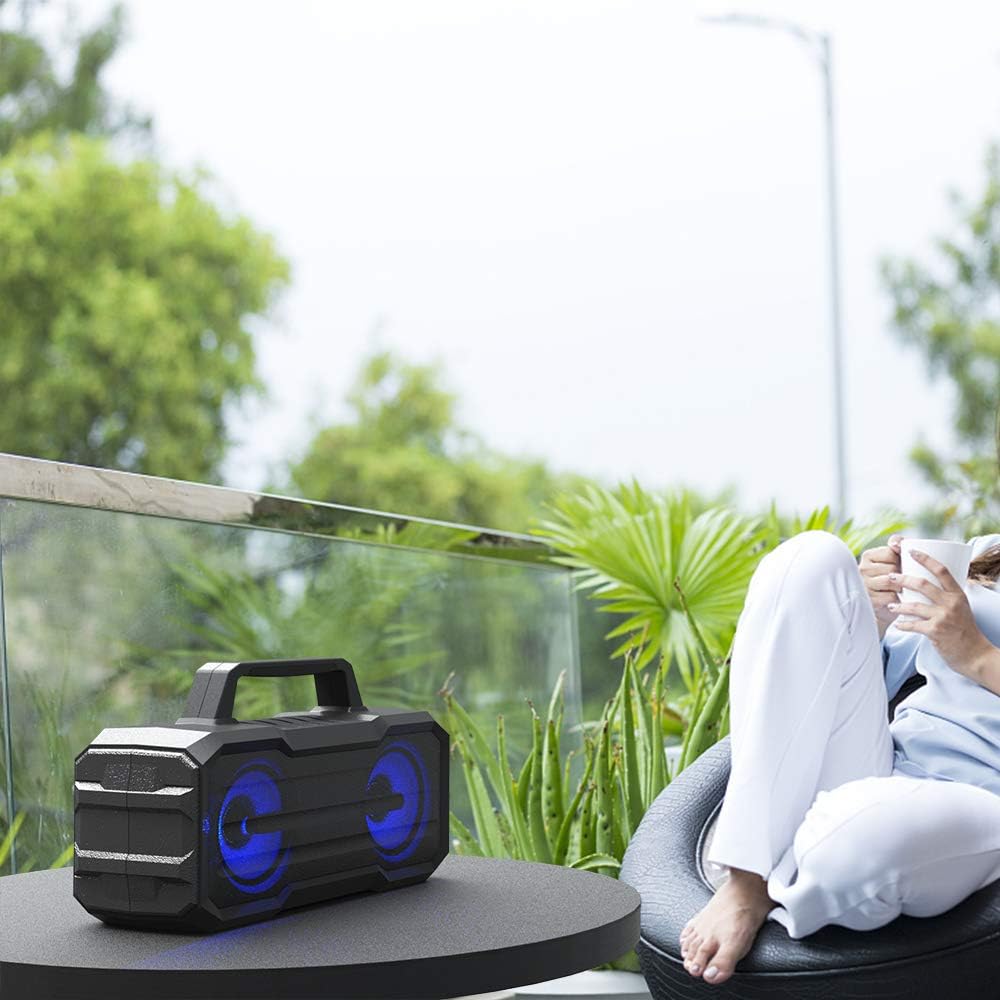 IPX6 Waterproof Portable Wireless Speaker with Built-in Microphone Y514663
