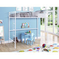 White Twin Loft Bed B820