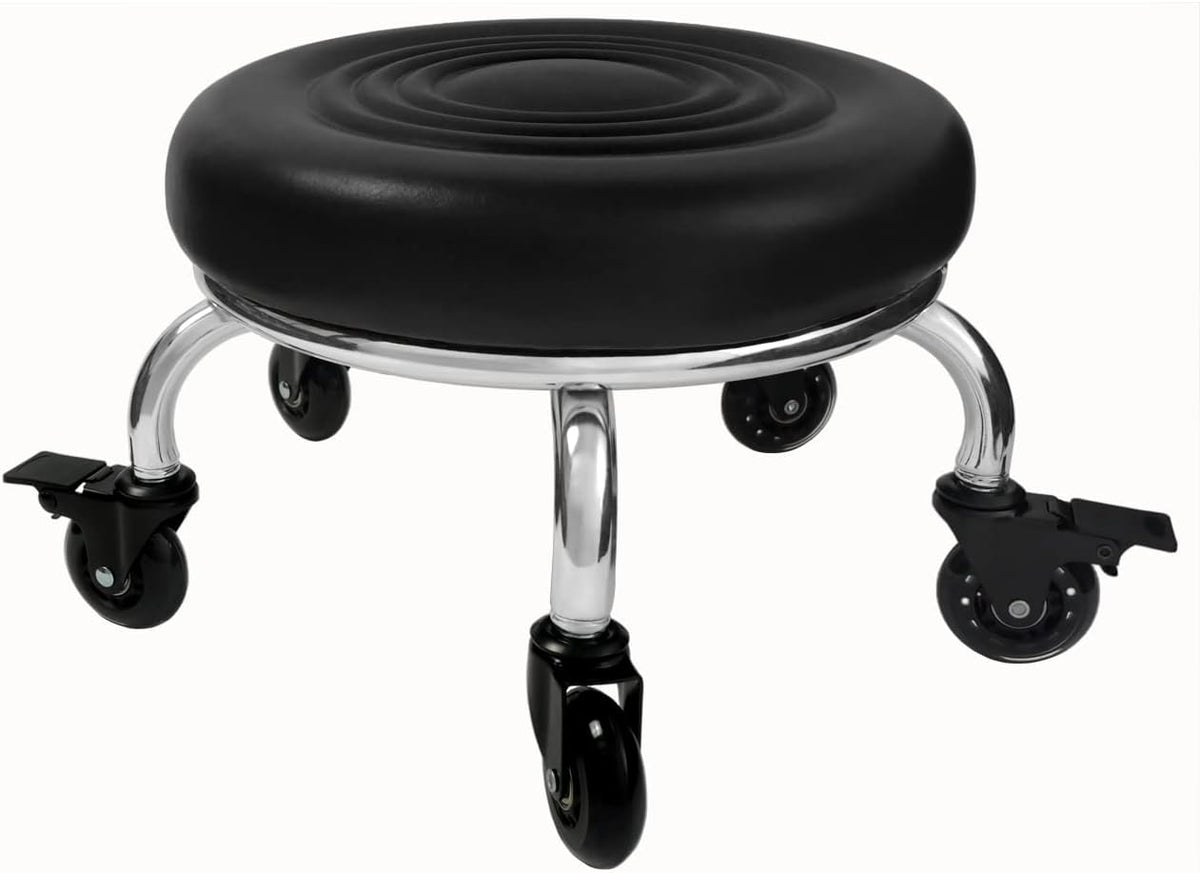 Heavy Duty Rolling Stool with Swivel Caster Wheels C696