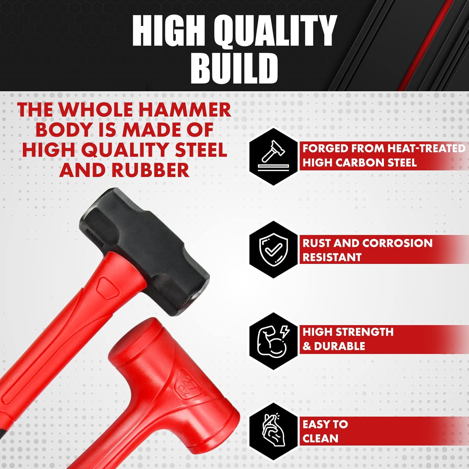 6-Piece Hammer Set with Fiberglass Handle J73327