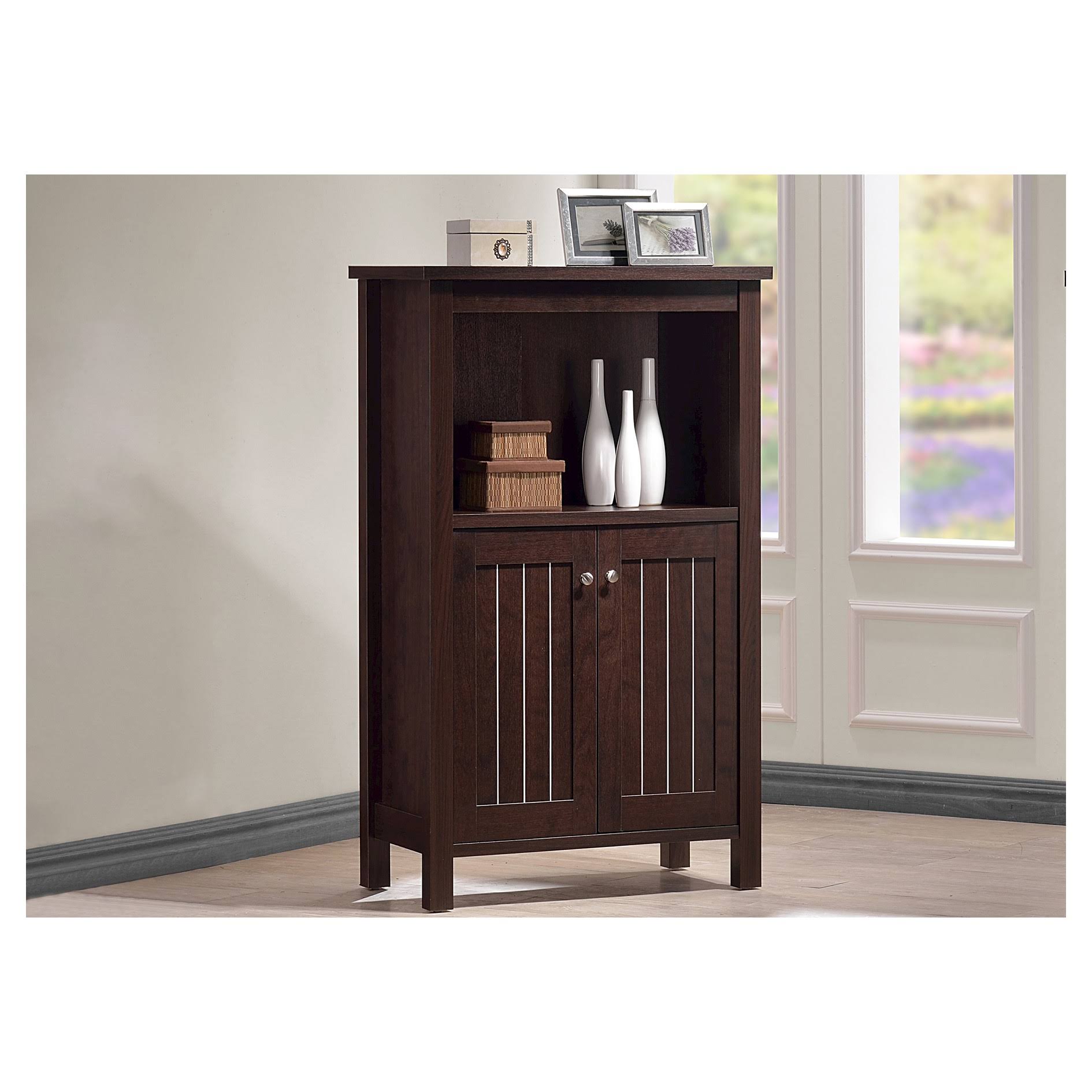 Dark Brown Sideboard Storage Cabinet S68554