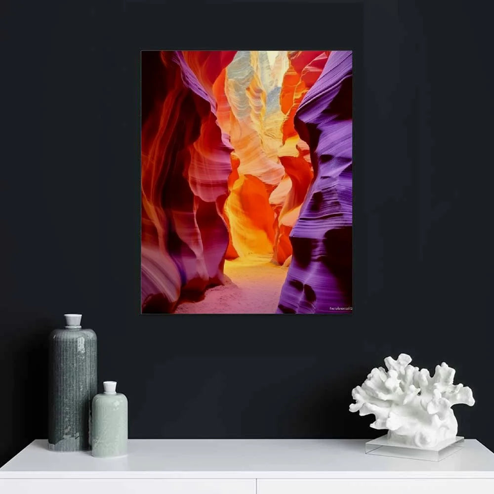 Upper Antelope Slot Canyon Scenic Canvas Wall Art Prints Y752641