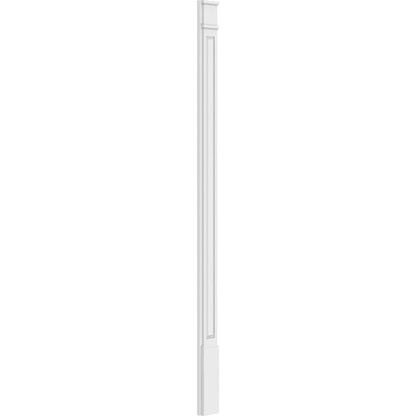 Raised Panel PVC Pilaster with Decorative Capital and Base (Pair) Y1565