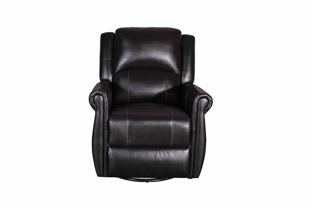 Brown PU Manual Swivel Glider Recliner Chair U203302