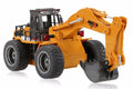 Yellow/Grey RC Excavator with Die Cast Bucket L4163