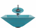 Turquoise Bathroom Vessel Sink Ensemble B849164