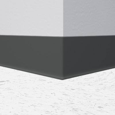 Charcoal Rubber Wall Base 6x22 x 100 Roll with Toe E89805