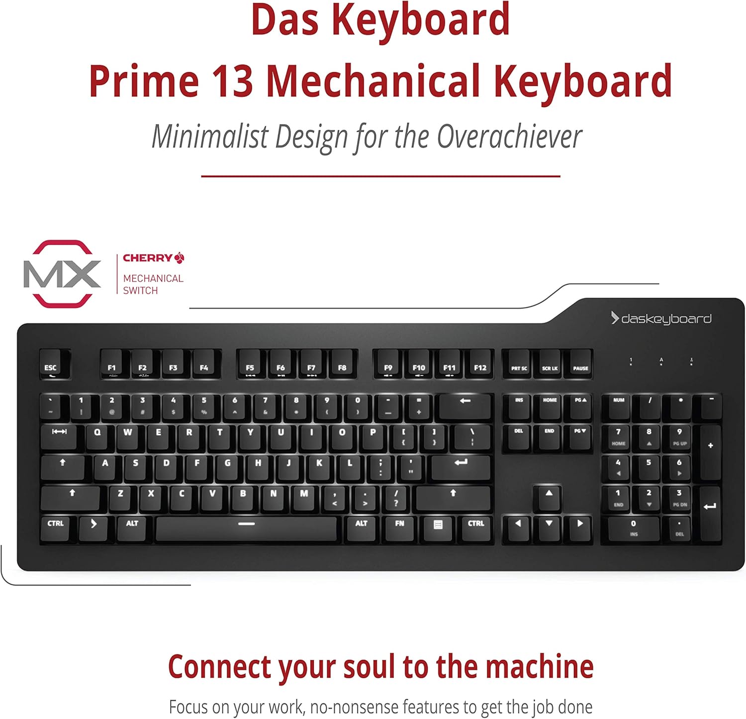 Black Wired Mechanical Keyboard with Cherry MX Brown Switches Z987047