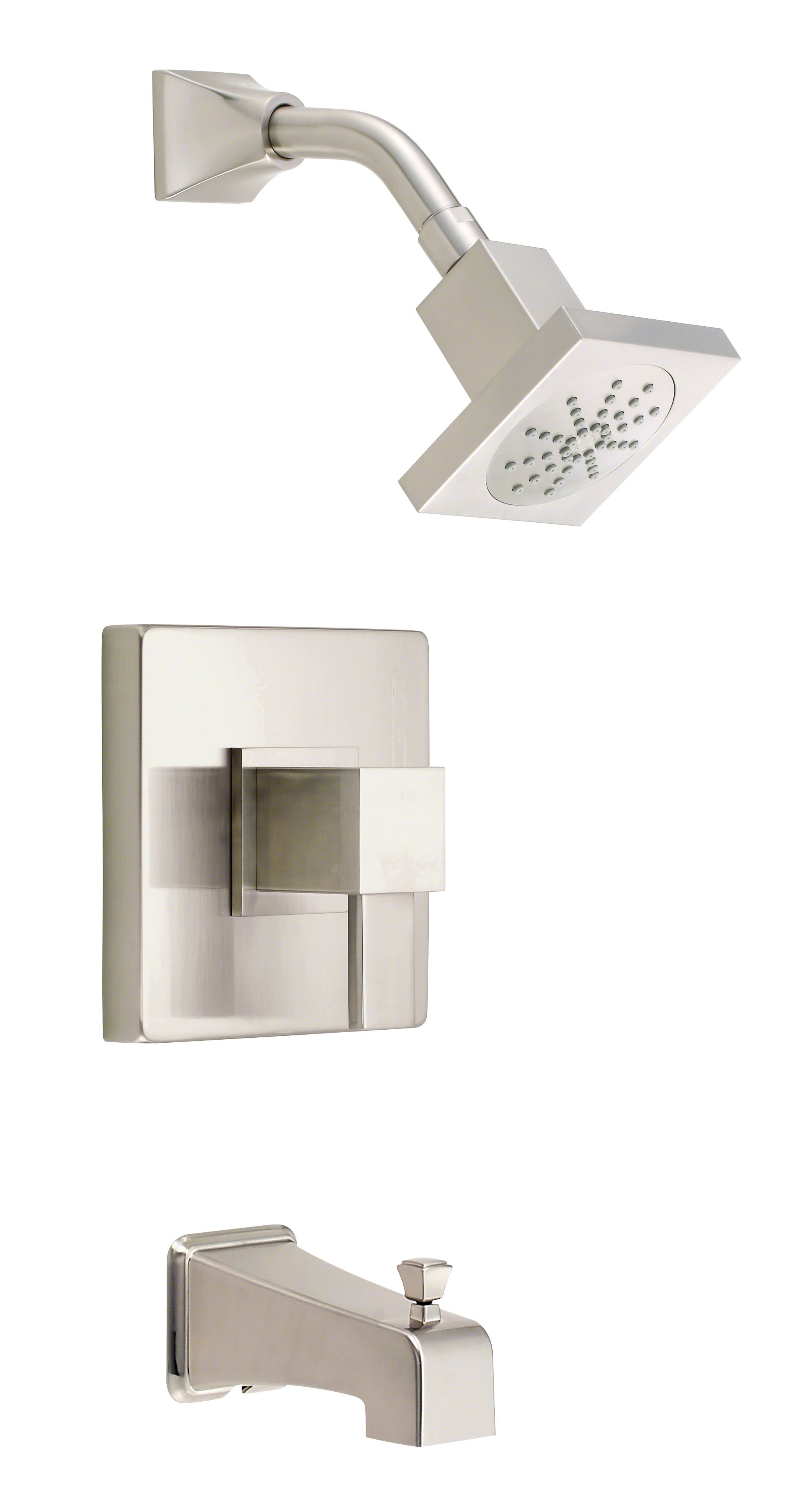 Brushed Nickel Tub and Shower Faucet H98366