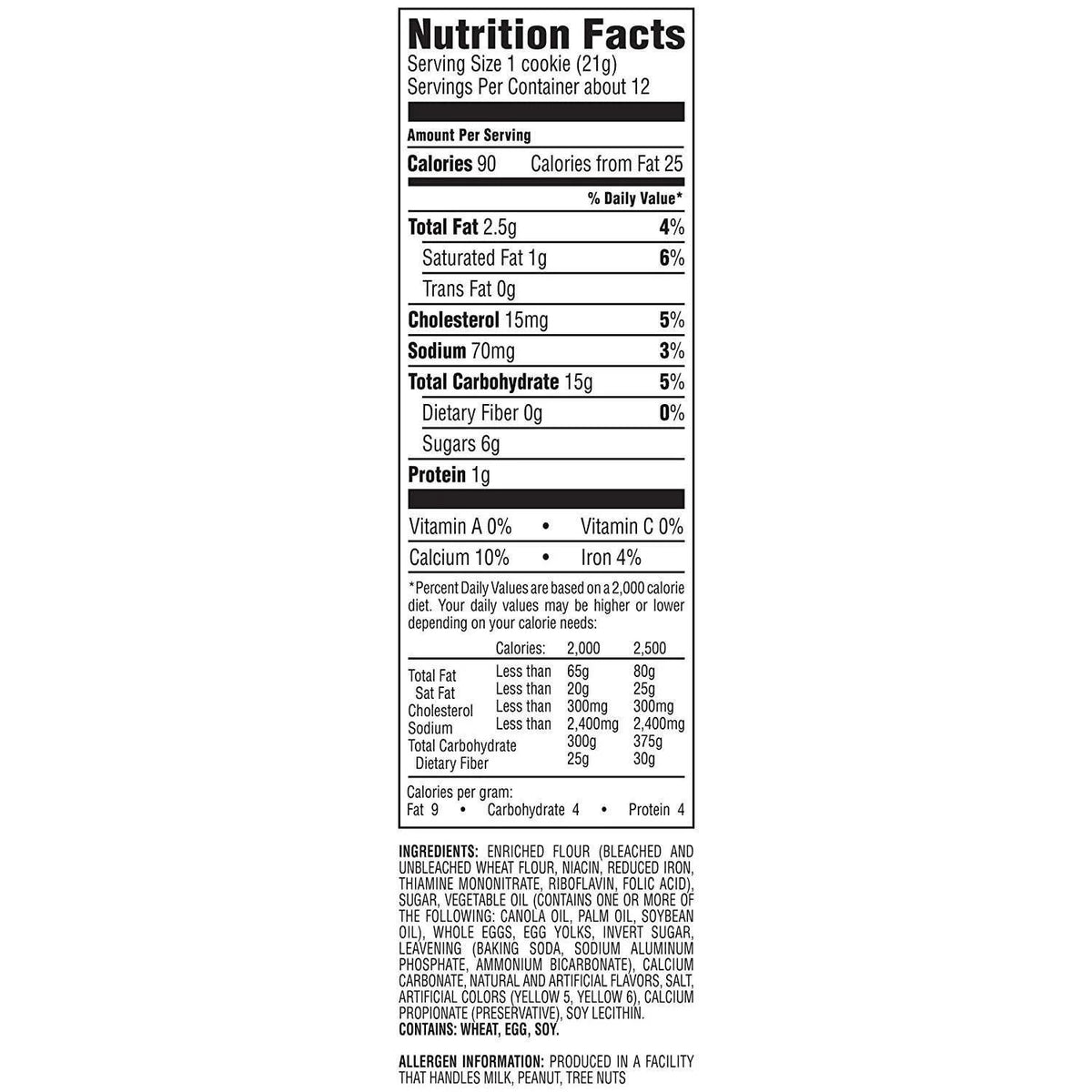 Original Cookies 9 oz. Package (4 Pack) W4765