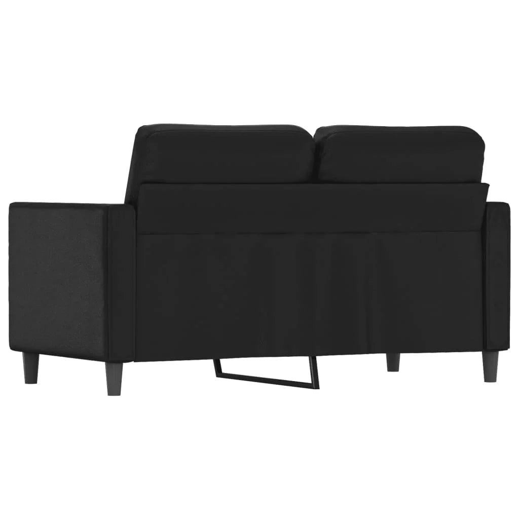 Black Faux Leather 2-Seater Sofa X360894